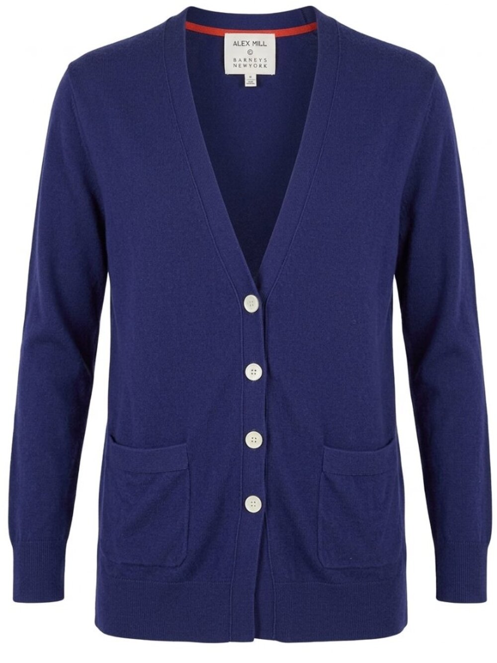 Alex Mill x Barneys NY Navy Blue V-Neck Cardigan Sweater Medium